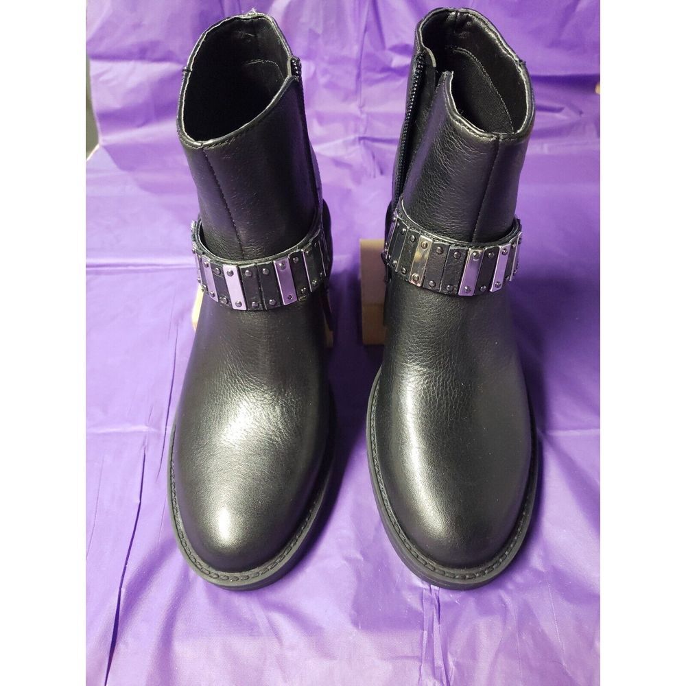 Nine West‎ Women's Penn Lug Sole Booties 6.5 Black